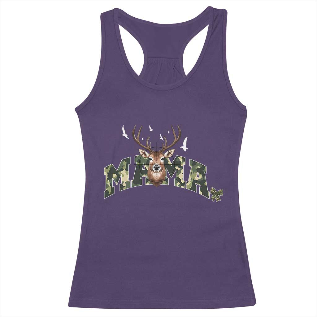 Mama Hunting Life Racerback Tank Top Deer Head Camo Gift - Wonder Print Shop