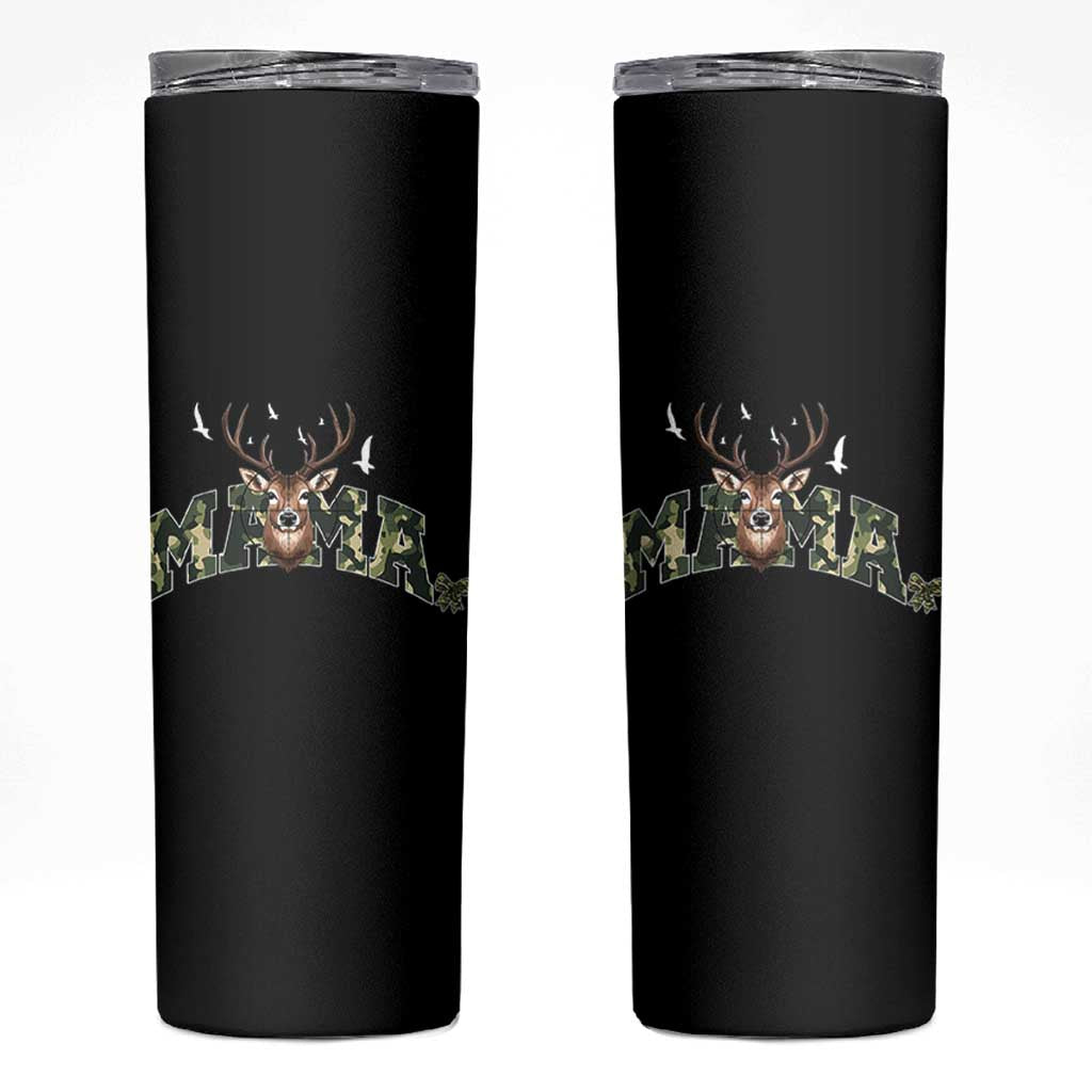 Mama Hunting Life Skinny Tumbler Deer Head Camo Gift