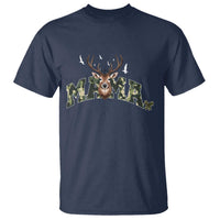 Mama Hunting Life T Shirt Deer Head Camo Gift - Wonder Print Shop