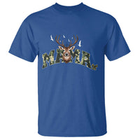 Mama Hunting Life T Shirt Deer Head Camo Gift - Wonder Print Shop