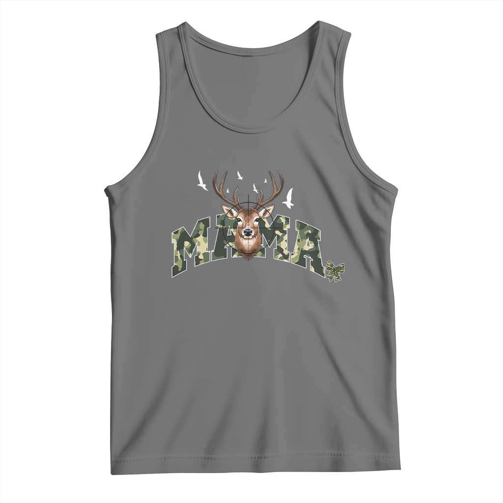 Mama Hunting Life Tank Top Deer Head Camo Gift - Wonder Print Shop