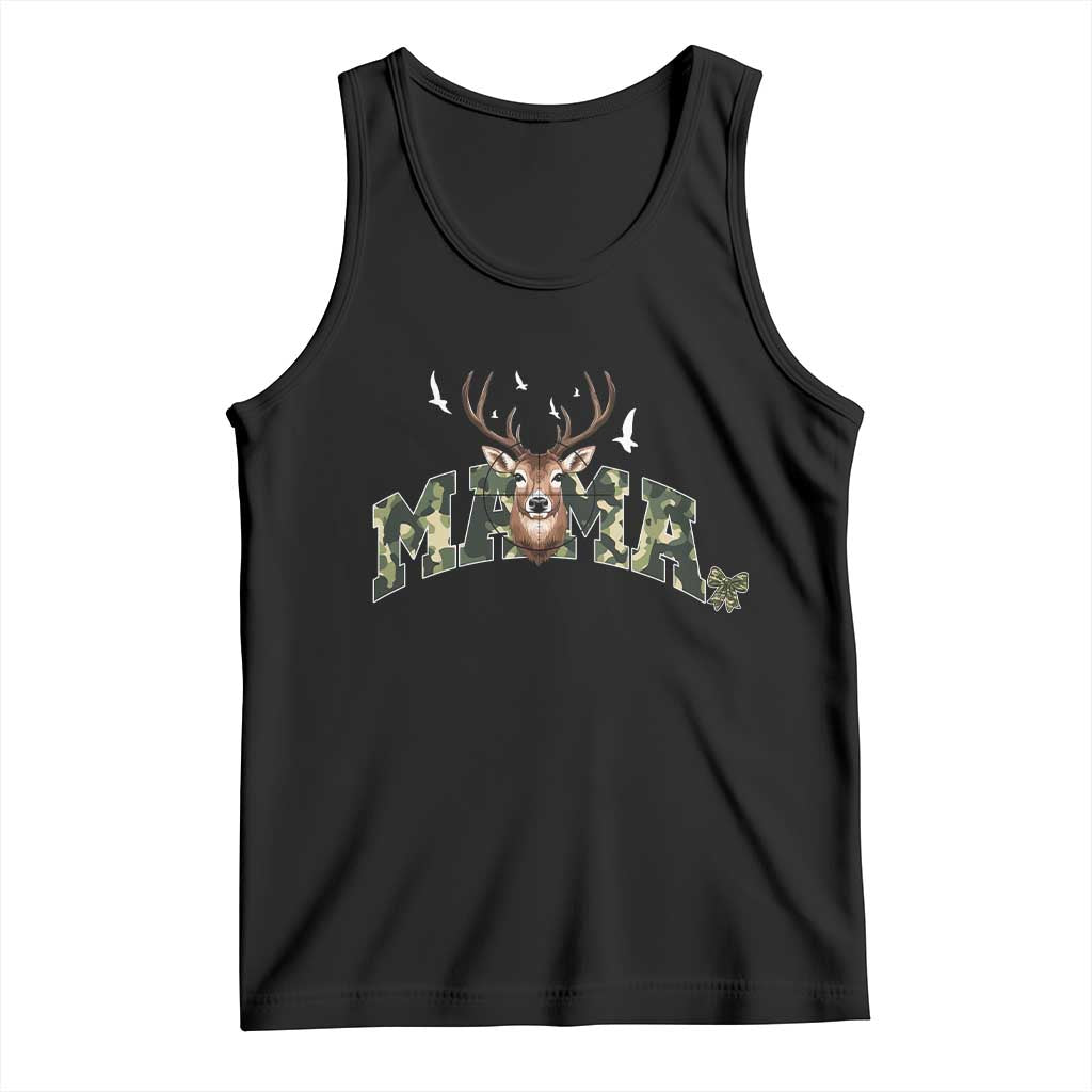 Mama Hunting Life Tank Top Deer Head Camo Gift - Wonder Print Shop