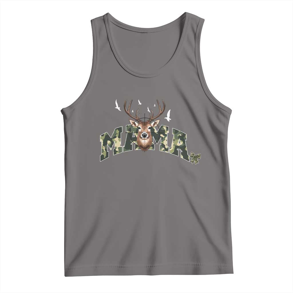 Mama Hunting Life Tank Top Deer Head Camo Gift - Wonder Print Shop