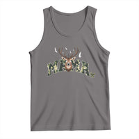 Mama Hunting Life Tank Top Deer Head Camo Gift - Wonder Print Shop