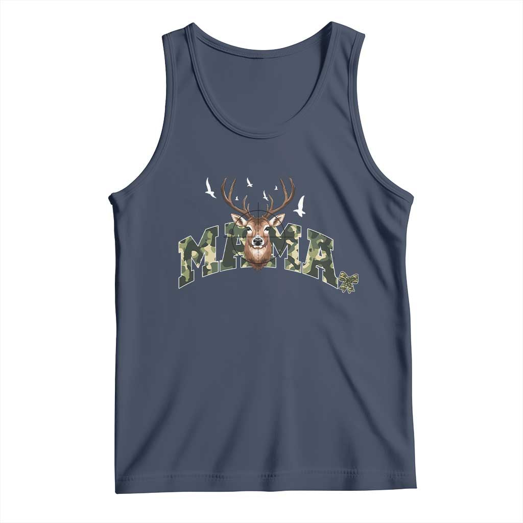 Mama Hunting Life Tank Top Deer Head Camo Gift - Wonder Print Shop