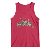 Mama Hunting Life Tank Top Deer Head Camo Gift - Wonder Print Shop