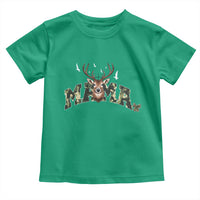 Mama Hunting Life Toddler T Shirt Deer Head Camo Gift - Wonder Print Shop