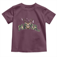 Mama Hunting Life Toddler T Shirt Deer Head Camo Gift - Wonder Print Shop