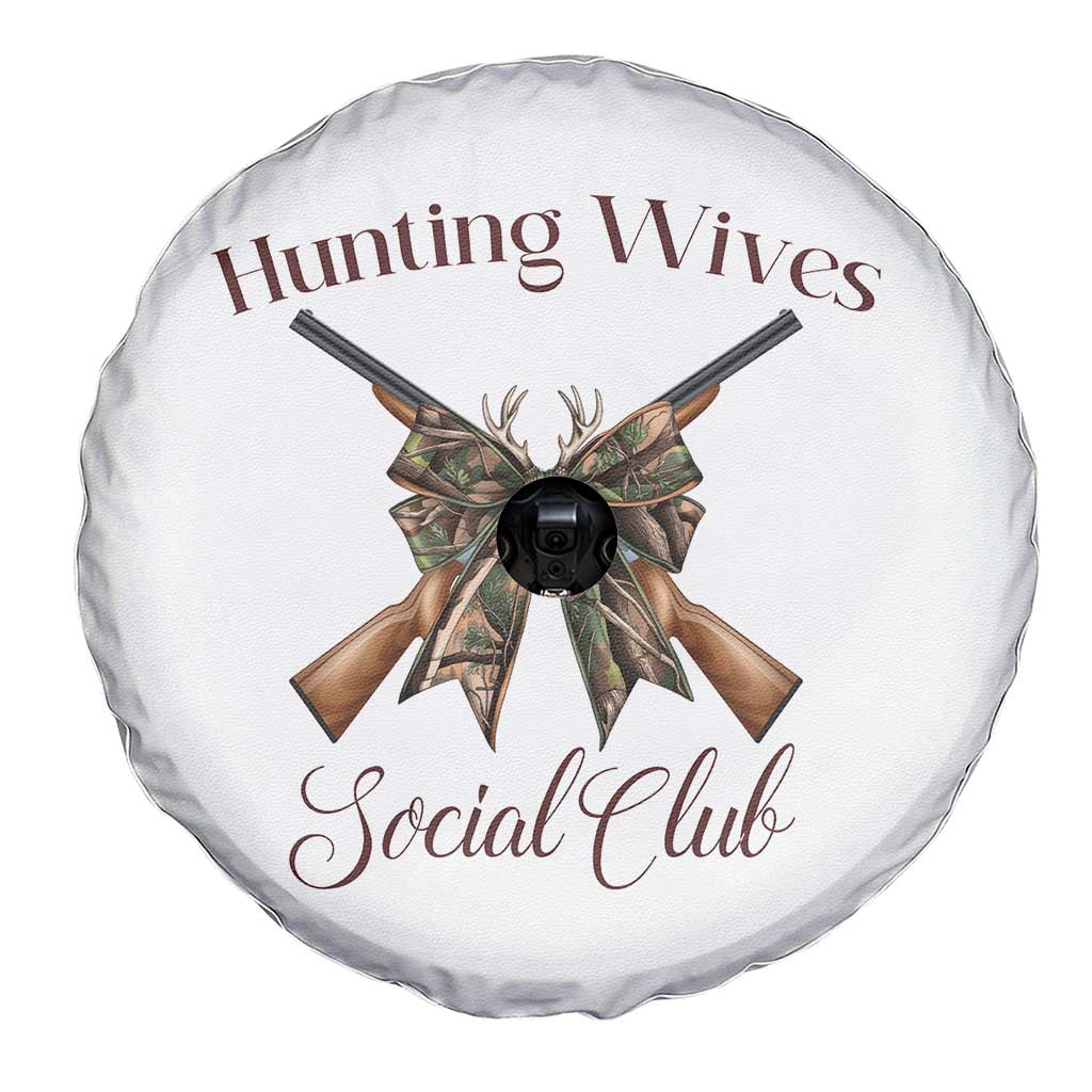 Funny Hunter Wife Spare Tire Cover Hunting Wives Social Club - Wonder Print Shop