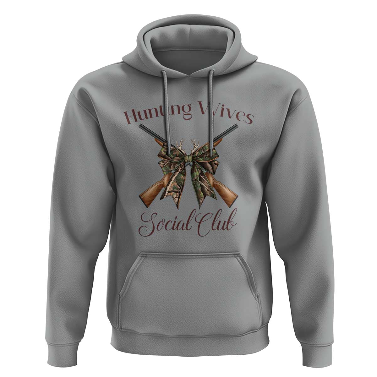 Funny Hunter Wife Hoodie Hunting Wives Social Club - Wonder Print Shop