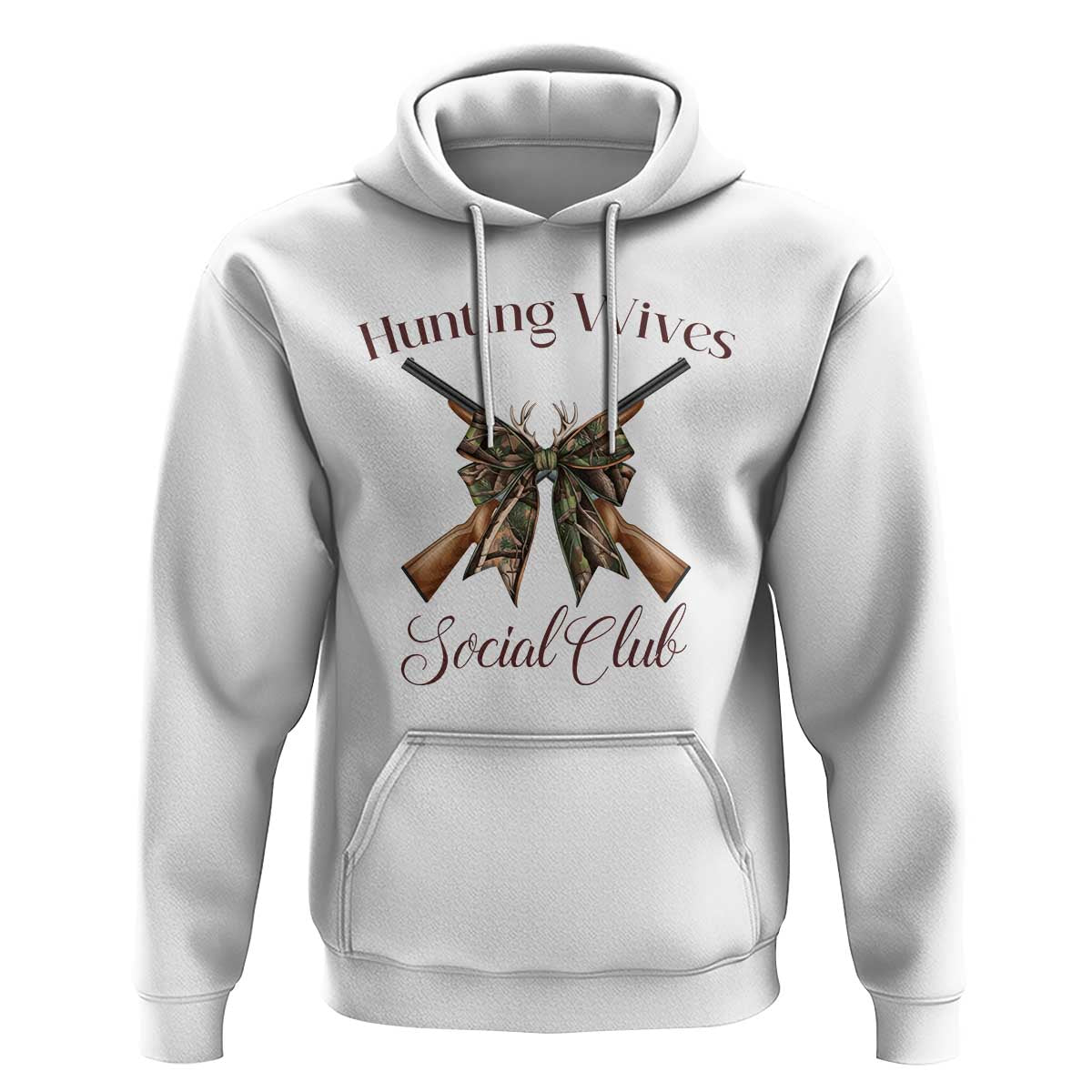 Funny Hunter Wife Hoodie Hunting Wives Social Club - Wonder Print Shop