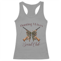 Funny Hunter Wife Racerback Tank Top Hunting Wives Social Club - Wonder Print Shop