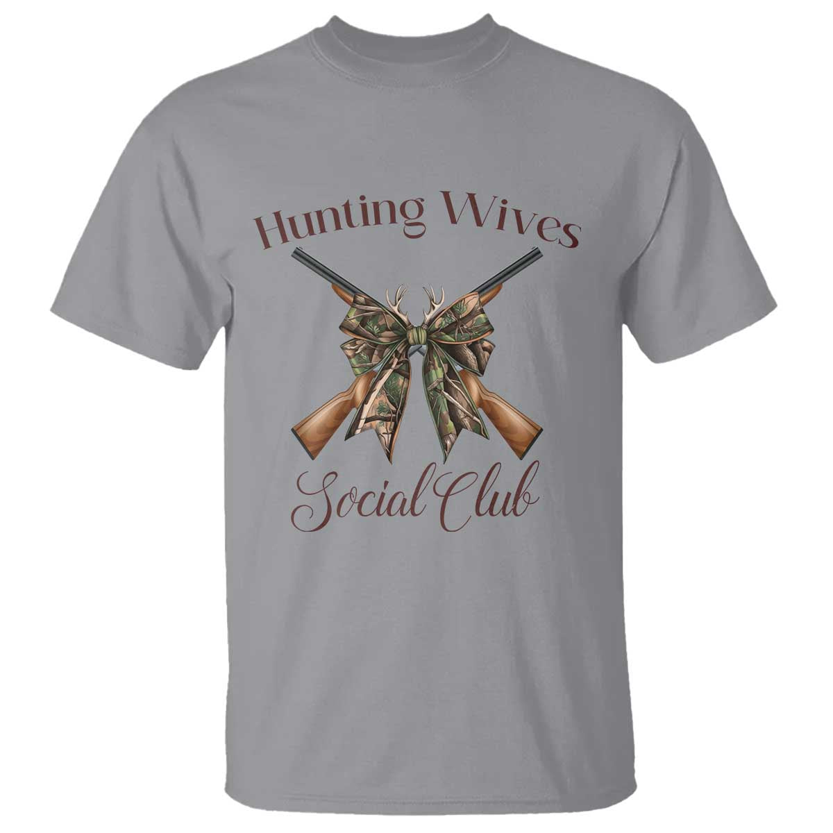 Funny Hunter Wife T Shirt Hunting Wives Social Club - Wonder Print Shop