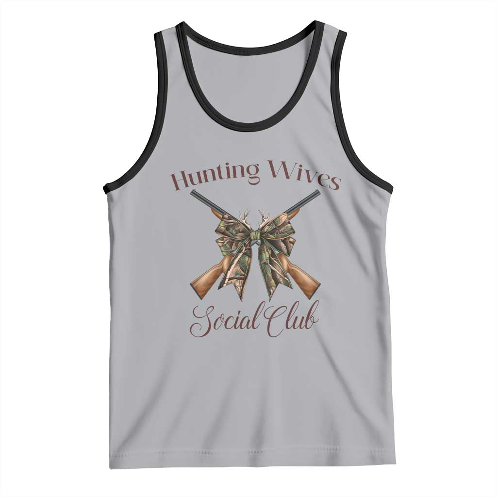 Funny Hunter Wife Tank Top Hunting Wives Social Club - Wonder Print Shop