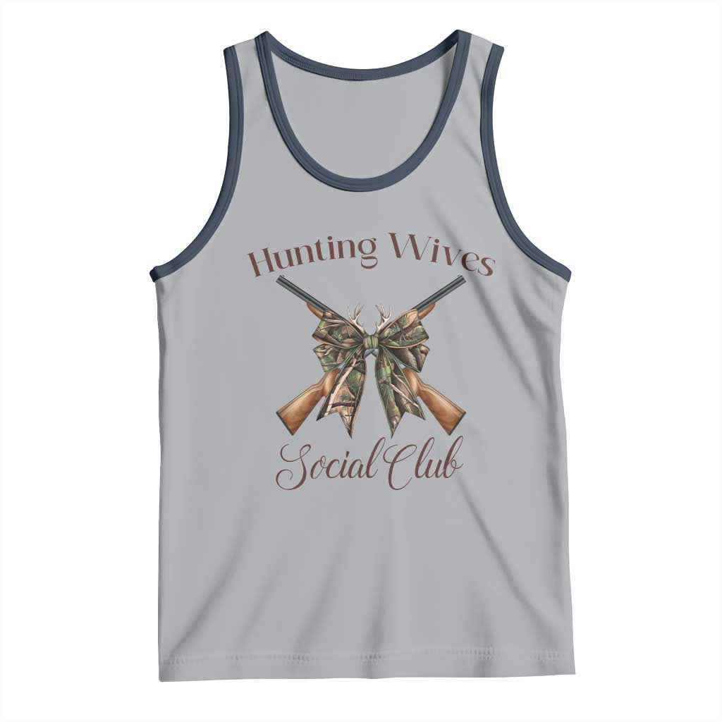 Funny Hunter Wife Tank Top Hunting Wives Social Club - Wonder Print Shop