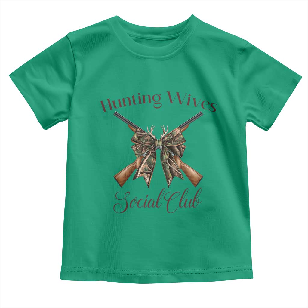 Funny Hunter Wife Toddler T Shirt Hunting Wives Social Club - Wonder Print Shop