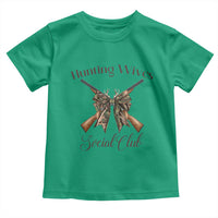 Funny Hunter Wife Toddler T Shirt Hunting Wives Social Club - Wonder Print Shop