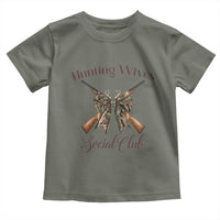 Funny Hunter Wife Toddler T Shirt Hunting Wives Social Club - Wonder Print Shop