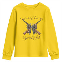 Funny Hunter Wife Youth Sweatshirt Hunting Wives Social Club - Wonder Print Shop