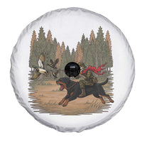 Funny Skeleton Riding Labrador Hunting Spare Tire Cover Gift For Hunter - Wonder Print Shop