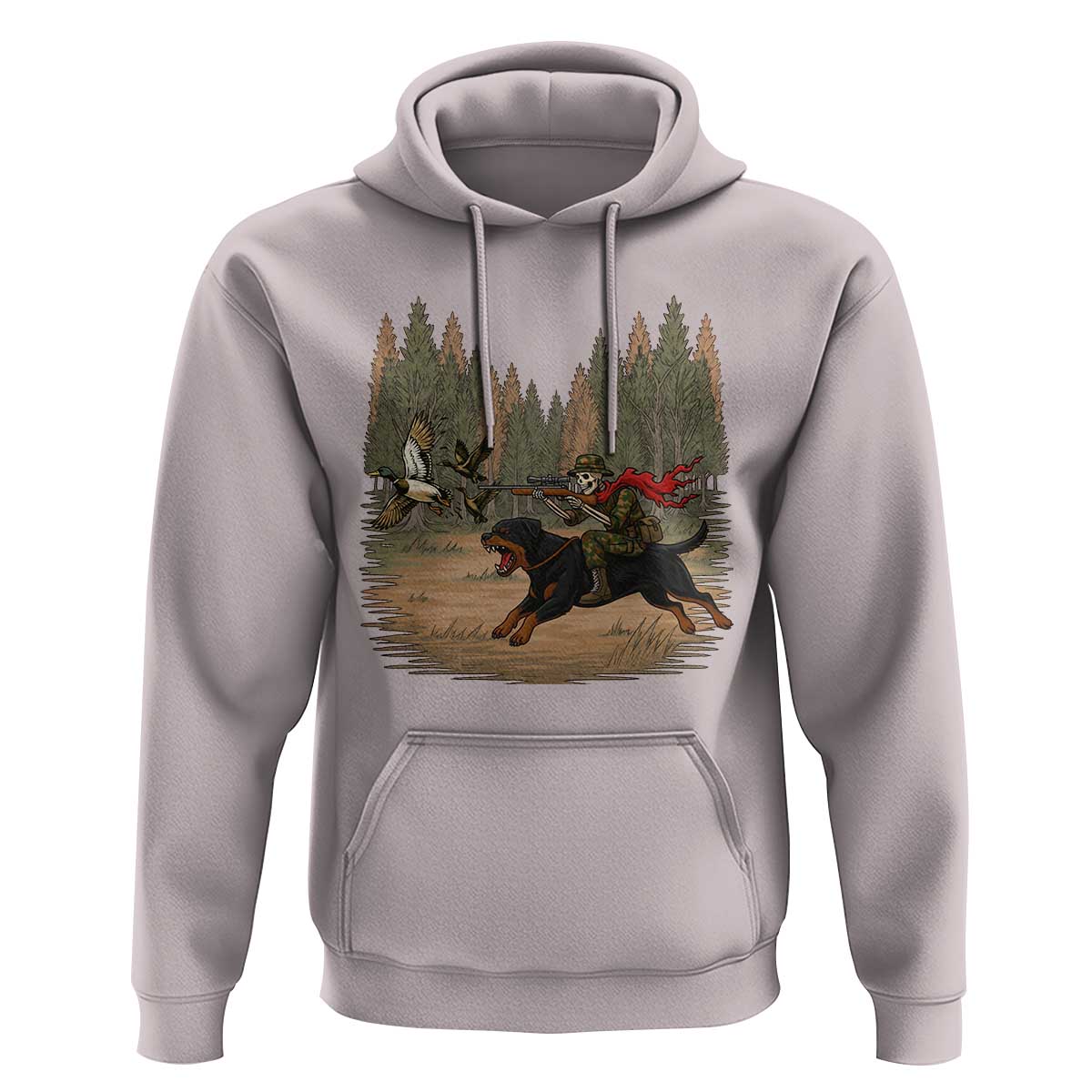 Funny Skeleton Riding Labrador Hunting Hoodie Gift For Hunter - Wonder Print Shop