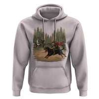Funny Skeleton Riding Labrador Hunting Hoodie Gift For Hunter - Wonder Print Shop