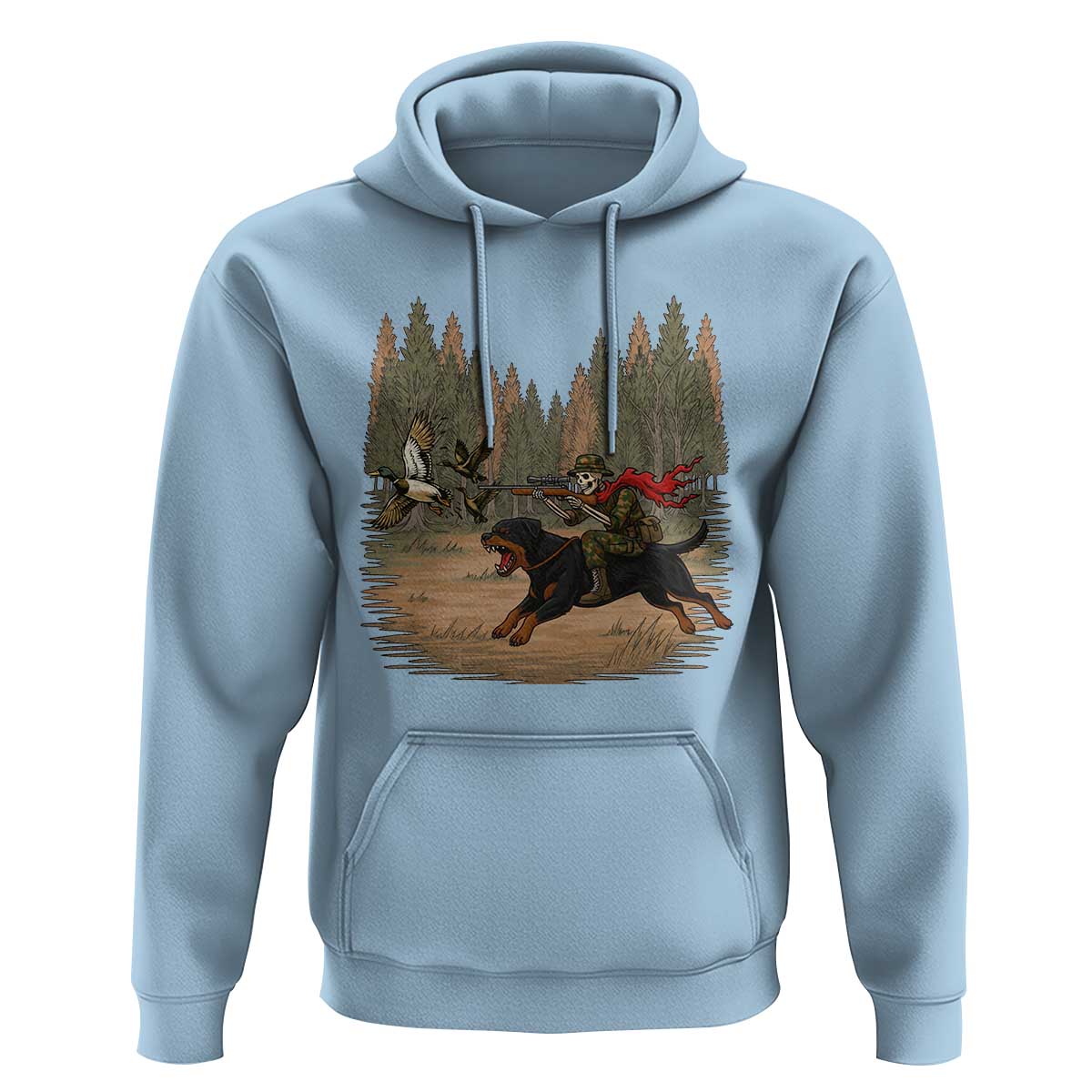Funny Skeleton Riding Labrador Hunting Hoodie Gift For Hunter - Wonder Print Shop