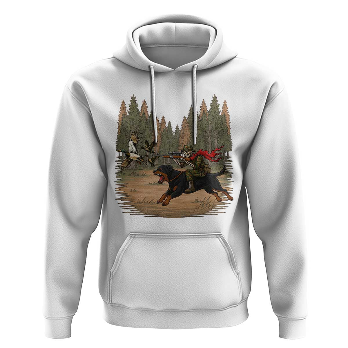 Funny Skeleton Riding Labrador Hunting Hoodie Gift For Hunter - Wonder Print Shop