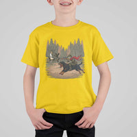 Funny Skeleton Riding Labrador Hunting T Shirt For Kid Gift For Hunter - Wonder Print Shop