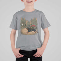 Funny Skeleton Riding Labrador Hunting T Shirt For Kid Gift For Hunter - Wonder Print Shop