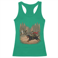Funny Skeleton Riding Labrador Hunting Racerback Tank Top Gift For Hunter - Wonder Print Shop