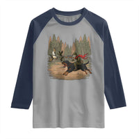 Funny Skeleton Riding Labrador Hunting Raglan Shirt Gift For Hunter - Wonder Print Shop