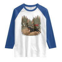 Funny Skeleton Riding Labrador Hunting Raglan Shirt Gift For Hunter - Wonder Print Shop