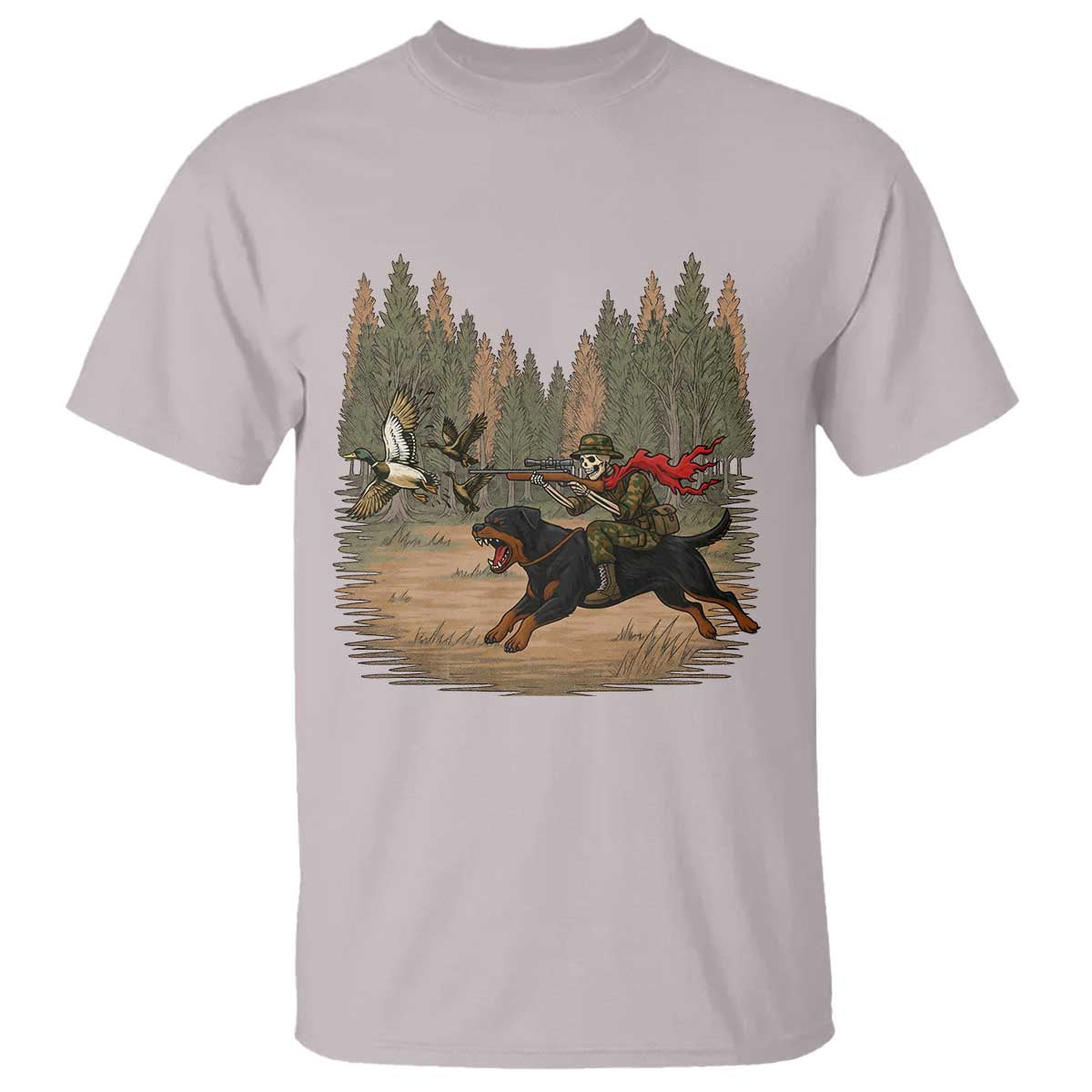 Funny Skeleton Riding Labrador Hunting T Shirt Gift For Hunter - Wonder Print Shop