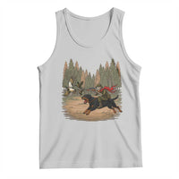 Funny Skeleton Riding Labrador Hunting Tank Top Gift For Hunter - Wonder Print Shop