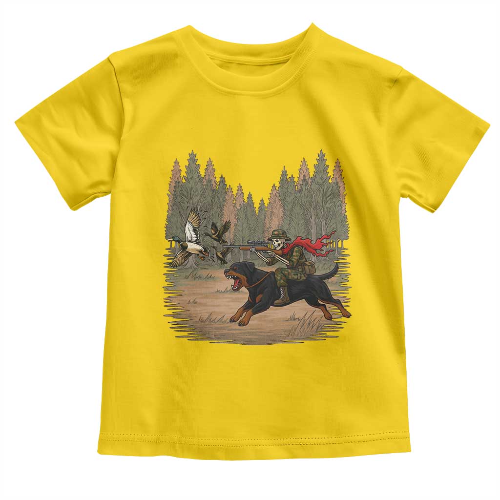 Funny Skeleton Riding Labrador Hunting Toddler T Shirt Gift For Hunter - Wonder Print Shop