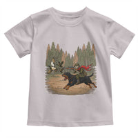 Funny Skeleton Riding Labrador Hunting Toddler T Shirt Gift For Hunter - Wonder Print Shop