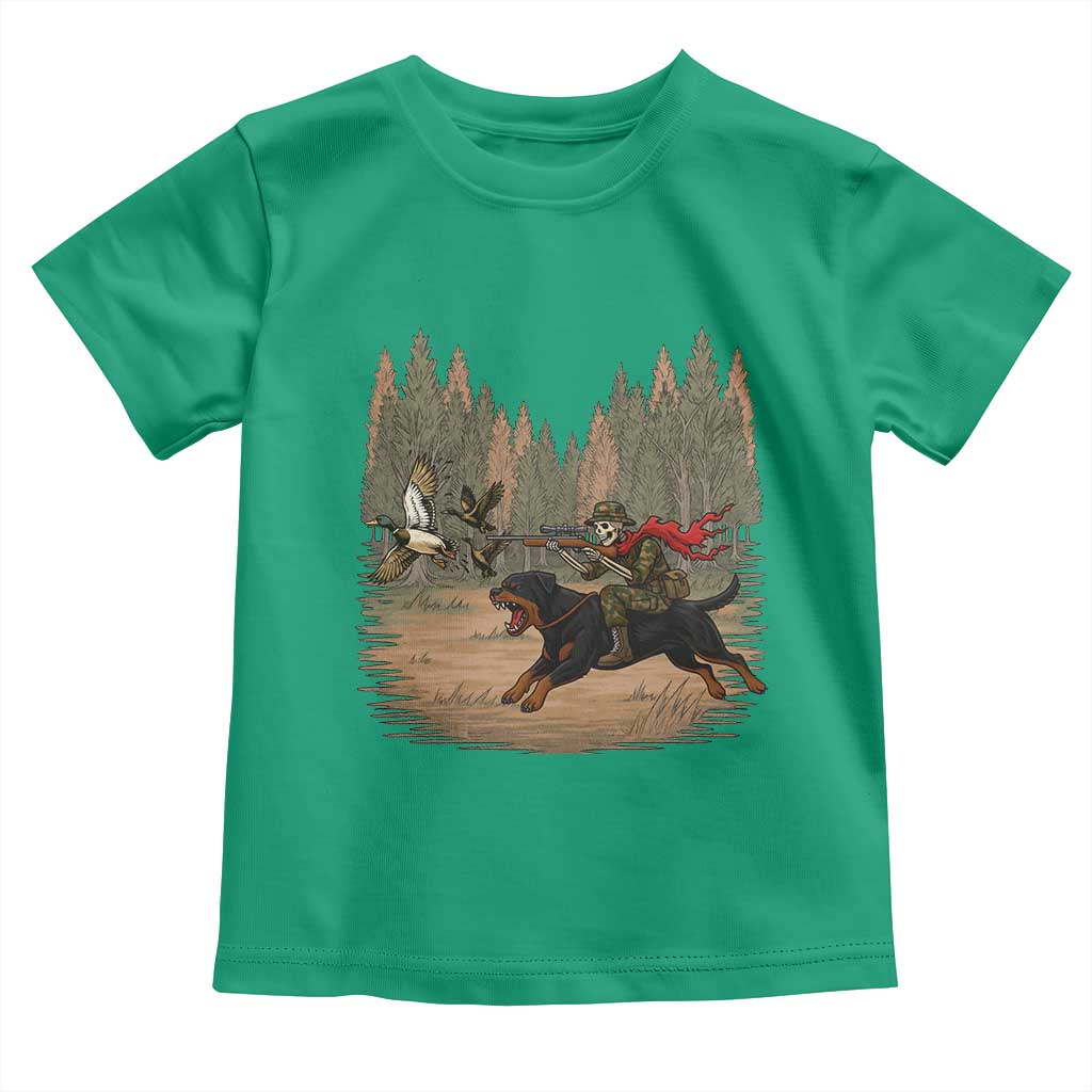 Funny Skeleton Riding Labrador Hunting Toddler T Shirt Gift For Hunter - Wonder Print Shop