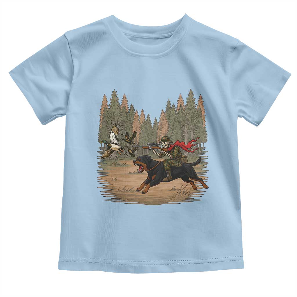 Funny Skeleton Riding Labrador Hunting Toddler T Shirt Gift For Hunter - Wonder Print Shop