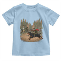 Funny Skeleton Riding Labrador Hunting Toddler T Shirt Gift For Hunter - Wonder Print Shop