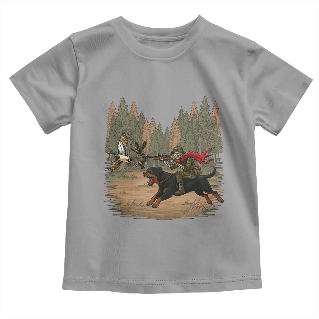 Funny Skeleton Riding Labrador Hunting Toddler T Shirt Gift For Hunter - Wonder Print Shop