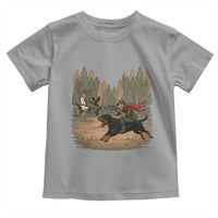 Funny Skeleton Riding Labrador Hunting Toddler T Shirt Gift For Hunter - Wonder Print Shop