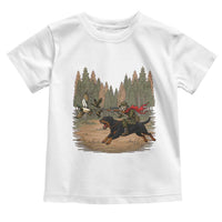 Funny Skeleton Riding Labrador Hunting Toddler T Shirt Gift For Hunter - Wonder Print Shop