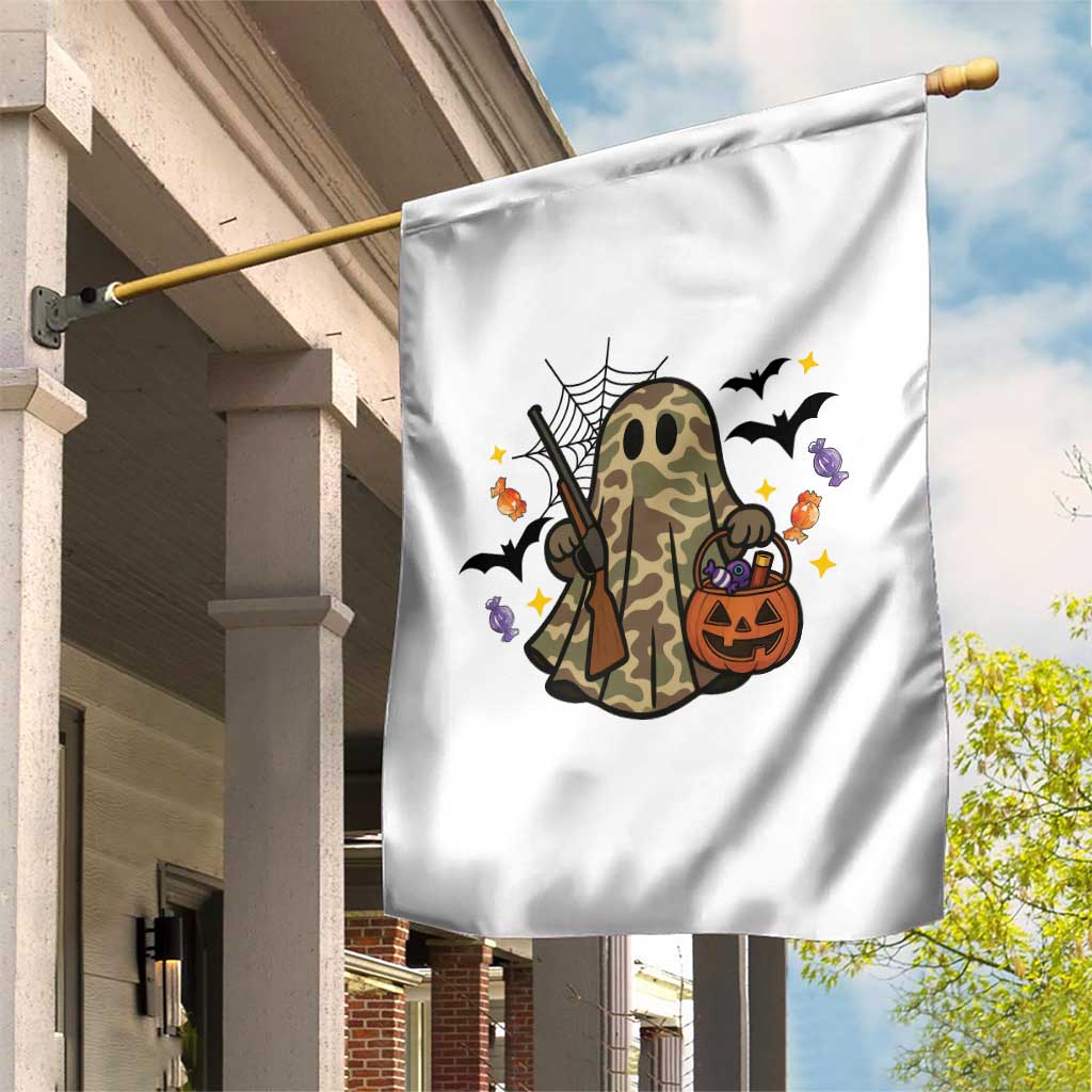 Funny Camo Hunter Halloween Ghost Costume Garden Flag - Wonder Print Shop
