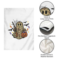 Funny Camo Hunter Halloween Ghost Costume Garden Flag - Wonder Print Shop