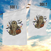 Funny Camo Hunter Halloween Ghost Costume Garden Flag - Wonder Print Shop
