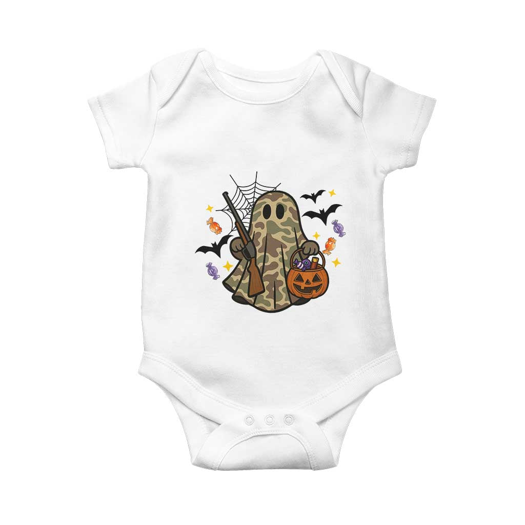Funny Camo Hunter Halloween Ghost Costume Baby Onesie - Wonder Print Shop