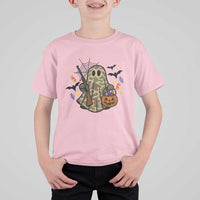 Funny Camo Hunter Halloween Ghost Costume T Shirt For Kid - Wonder Print Shop