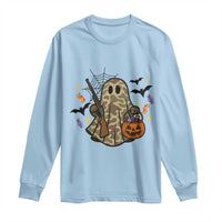 Funny Camo Hunter Halloween Ghost Costume Long Sleeve Shirt - Wonder Print Shop