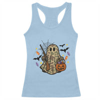 Funny Camo Hunter Halloween Ghost Costume Racerback Tank Top - Wonder Print Shop